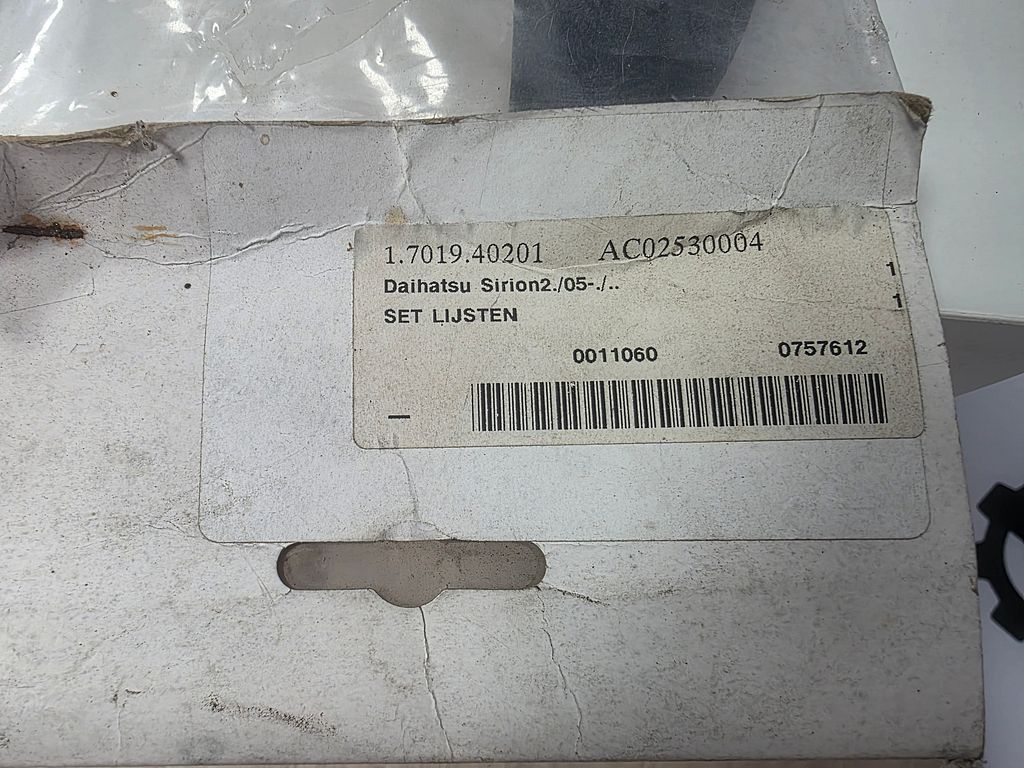 Daihatsu Sirion 2 Instaplijst set