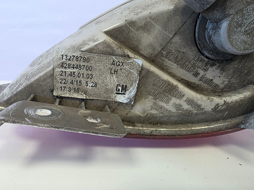 Opel Zafira Tourer (P12) Mistlamp Achterbumper 13278790
