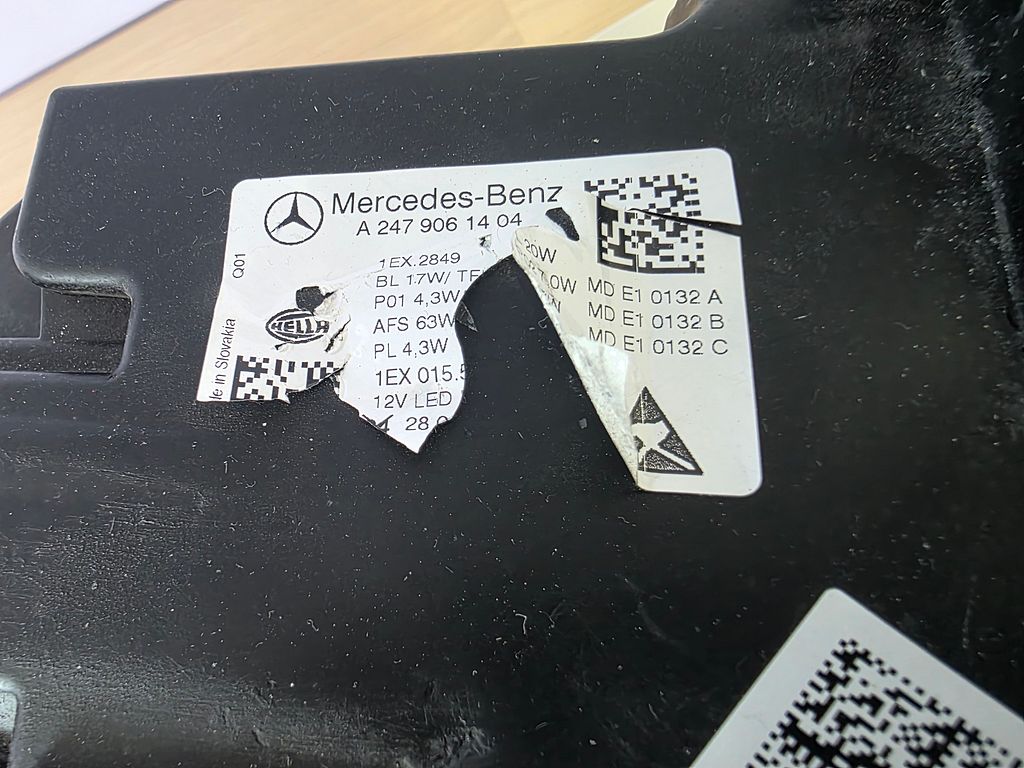 Mercedes B (W247) Multibeam Koplamp rechts A2479061404