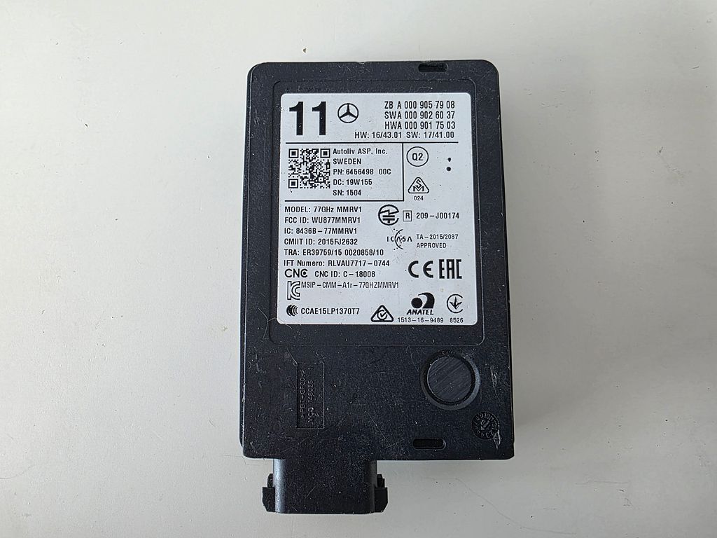Mercedes Radar Sensor Distronic A0009057908