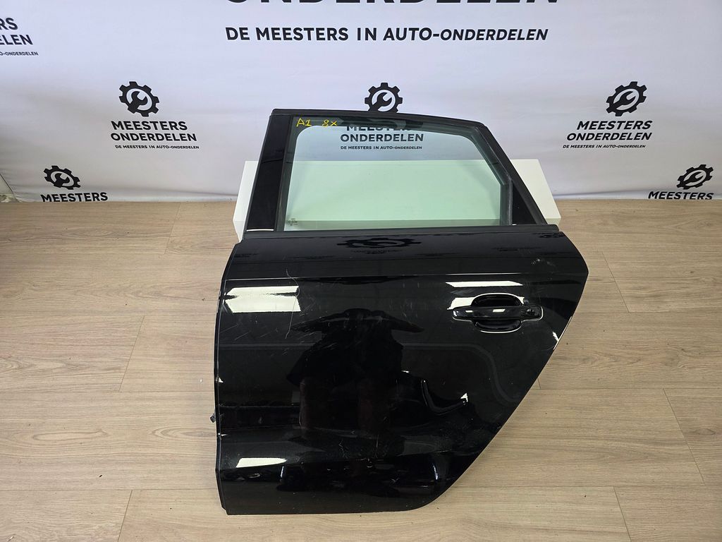 Audi A1 Sportback 8X Achterdeur Links Compleet Zwart