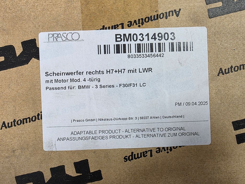 BMW F30 F31 Koplampen Set Links + Rechts TYC LED