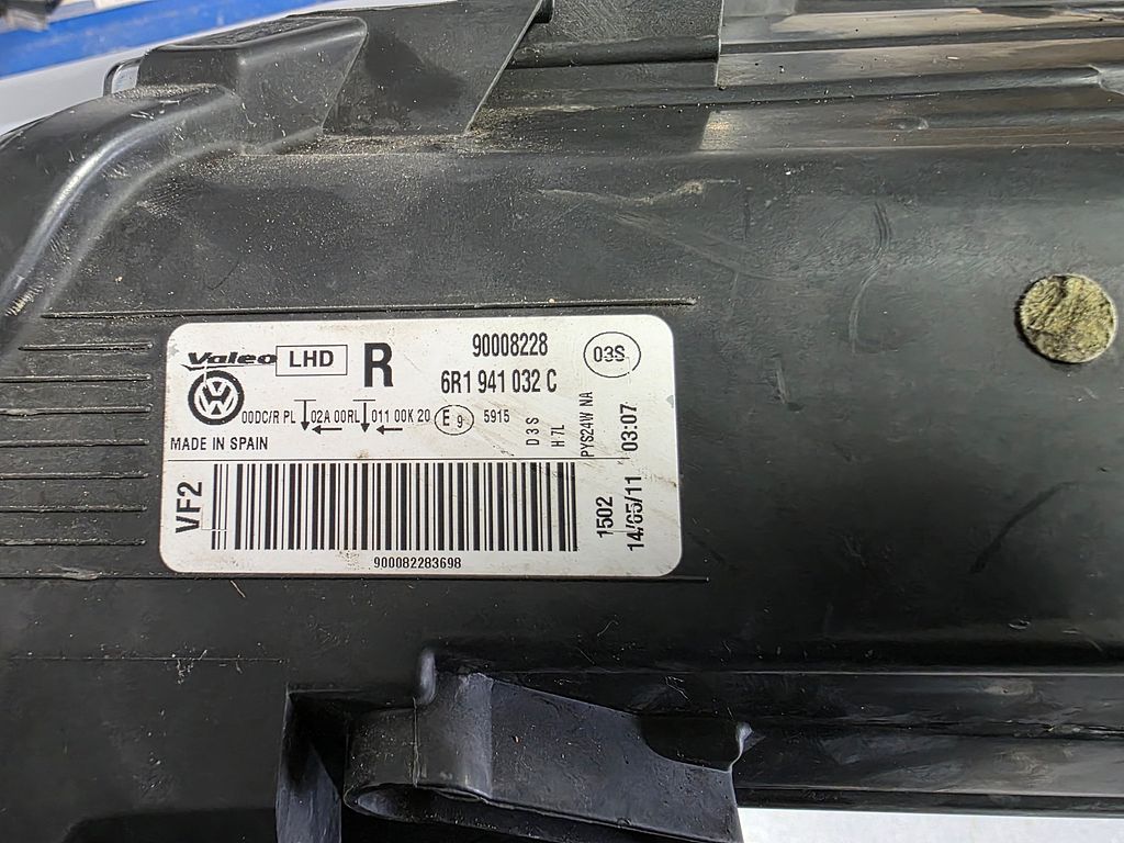 VW Polo 6R Koplamp Rechts Xenon/Led 6R1941032B